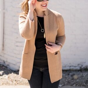 J. Crew Tan Wool Cardigan